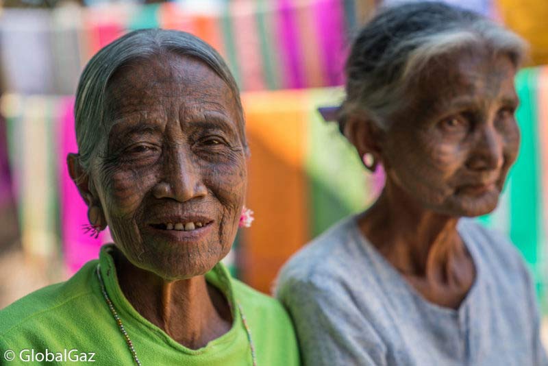 Chin Tattoo Women