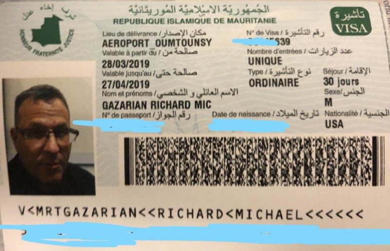 mauritania travel visa