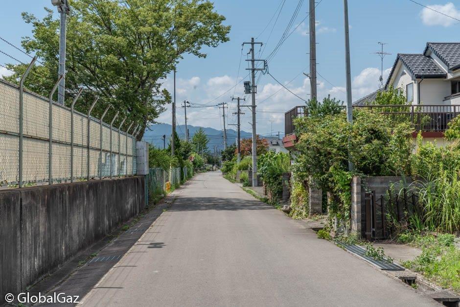 empty street in The Fukushima Disaster Area