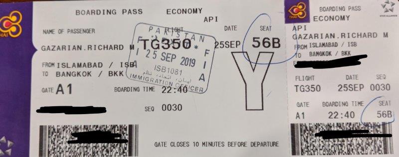 thai airways ticket
