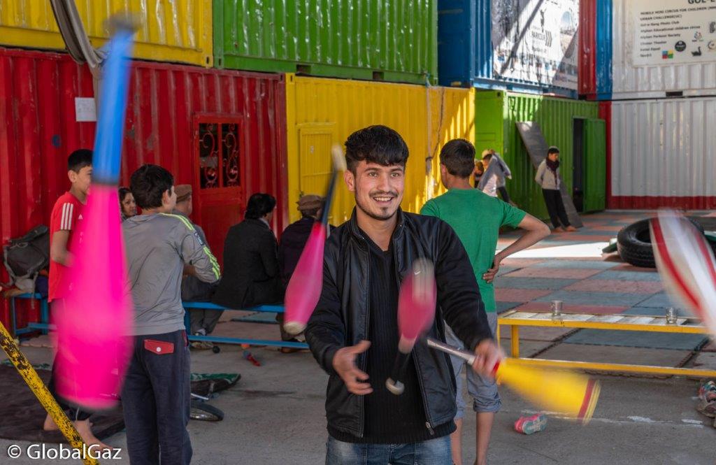 Visiting the children’s circus in Kabul