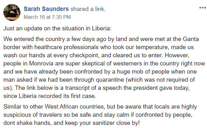 travel in liberia