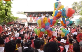 Spectating NLD - Aung San Suu Kyi Political Rally