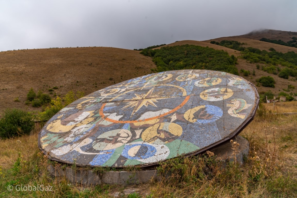 zodiac mosaic at Abandoned Young Pioneer Camp In Armenia